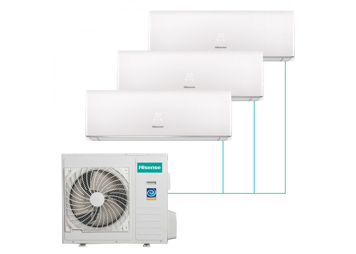 Настенная мульти-сплит-система Hisense Smart FM DC Inverter на 3 комнаты