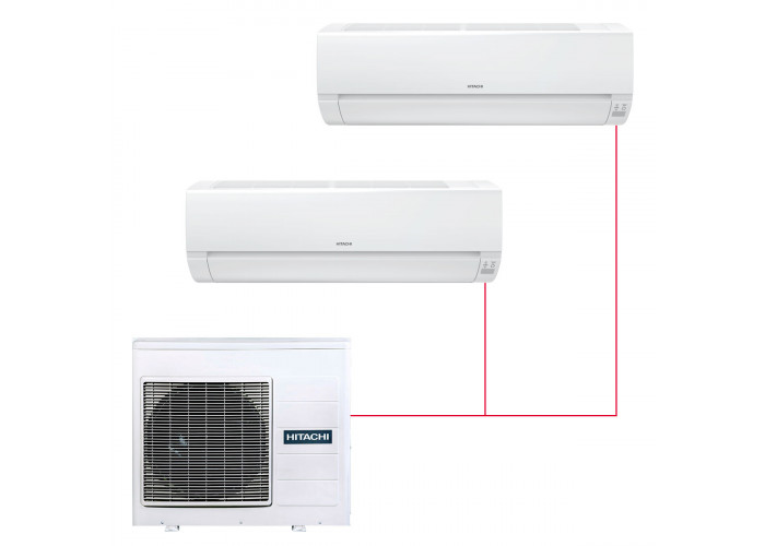 Настенная мульти-сплит-система Hitachi X-Comfort на 2 комнаты