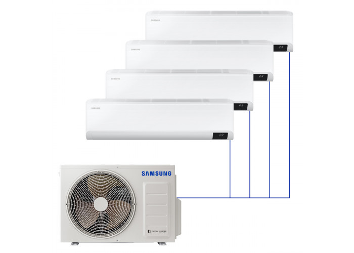 Настенная мульти-сплит-система Samsung Non WindFree на 4 комнаты